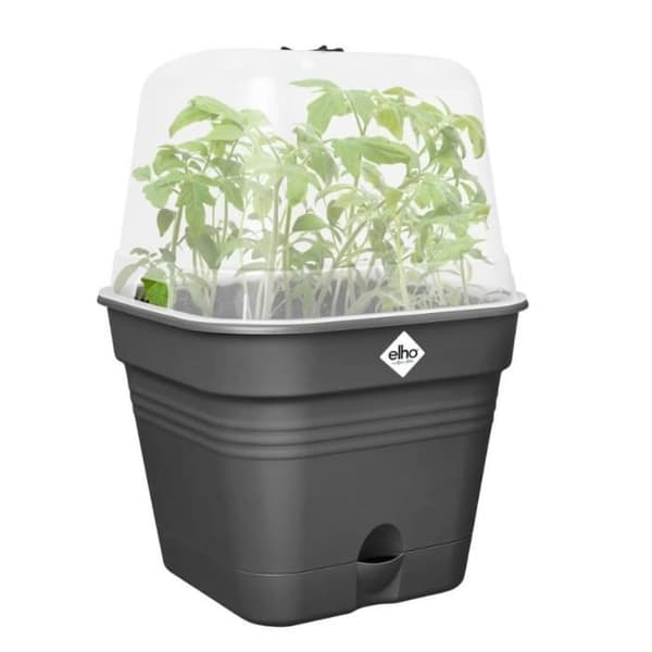 ELHO Green Basics Pot De Cult Car Allin1 30 - Svart - Ø 30 x H 25 cm - odling och skörd - 100% återvunnet