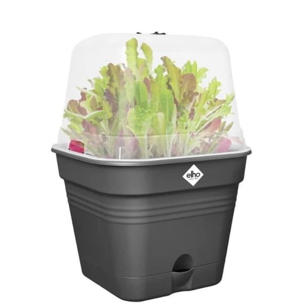 ELHO Green Basics Pot De Cult Car Allin1 30 - Svart - Ø 30 x H 25 cm - odling och skörd - 100% återvunnet