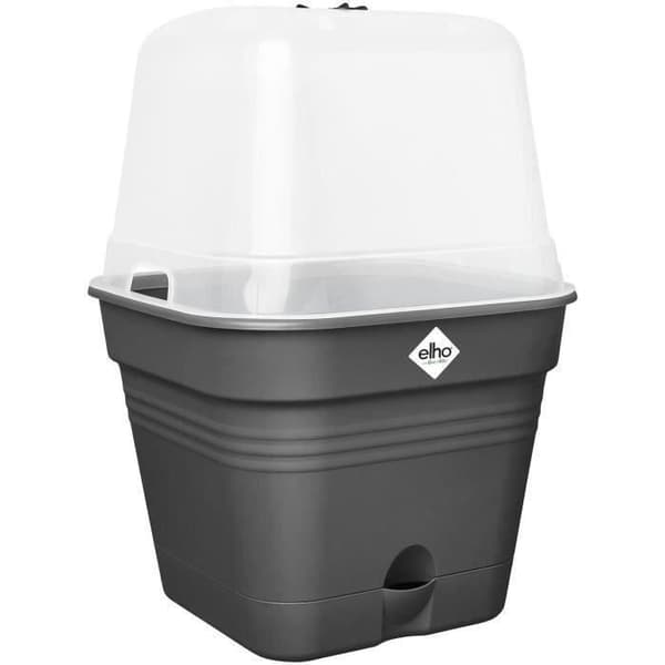 ELHO Green Basics Pot De Cult Car Allin1 30 - Svart - Ø 30 x H 25 cm - odling och skörd - 100% återvunnet