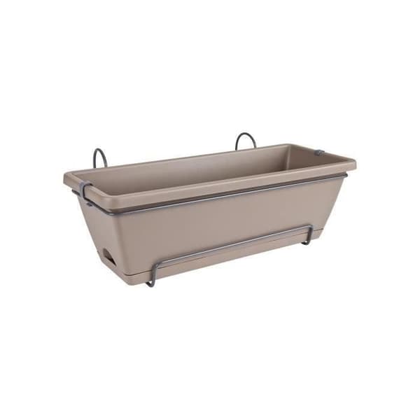 Balkong Elho Barcelona Allin1 50 - Brun - L 50 x B 28 x H 19 cm - Utomhusbalkong - 100 % återvunnen