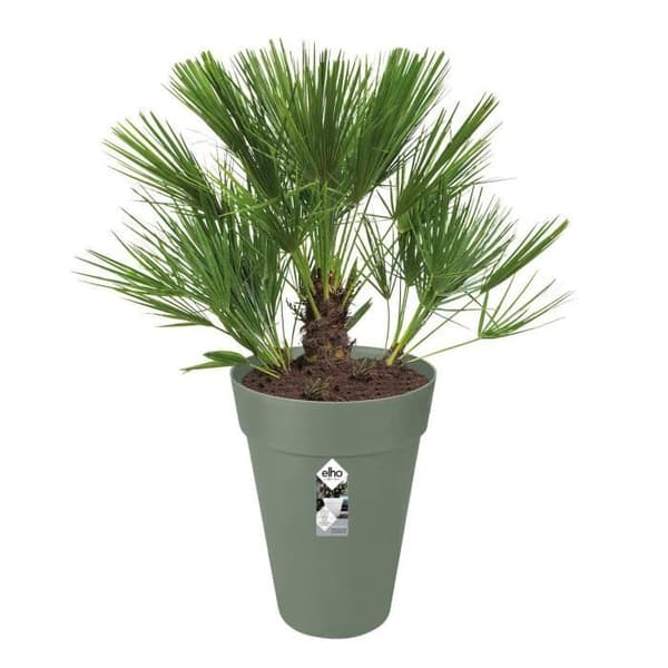 ELHO Loft Urban Rund blomkruka High 35 - Grön - Ø 34 x H 45 cm - utomhus - 100% återvunnen
