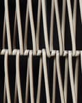 Miniatyrbillede 11 af 11: Blomsterkrukke sort polyrattan 2 stk. sæt rund til indendørs og udendørs brug med plastforing