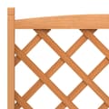 Miniatyrbillede 6 af 8: vidaXL plantekasse med espalier massivt grantræ brun