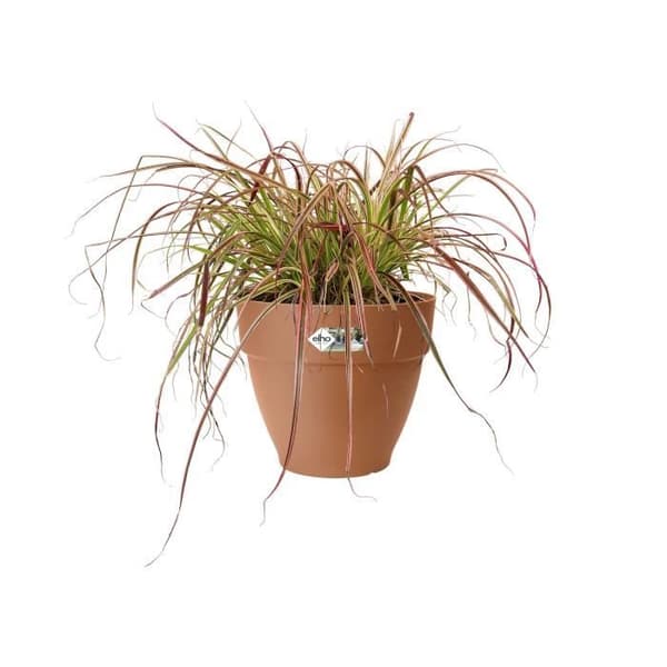 Elho Vibia Campana Rund Blomsterlåda 55 - Brun - Ø 55 x H 47 cm - utomhus - 100% återvunnen