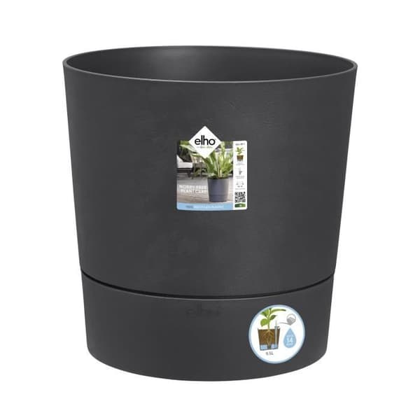 Elho Greensense Aqua Care Round 43 - Grå - Ø 43 x H 43 cm - inomhus/utomhus - 100% återvunnet