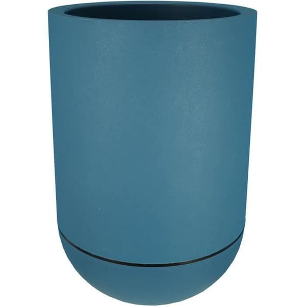 RIVIERA GRANIT TULIP rund blomlåda - Plast - Diameter 40 cm - Blå
