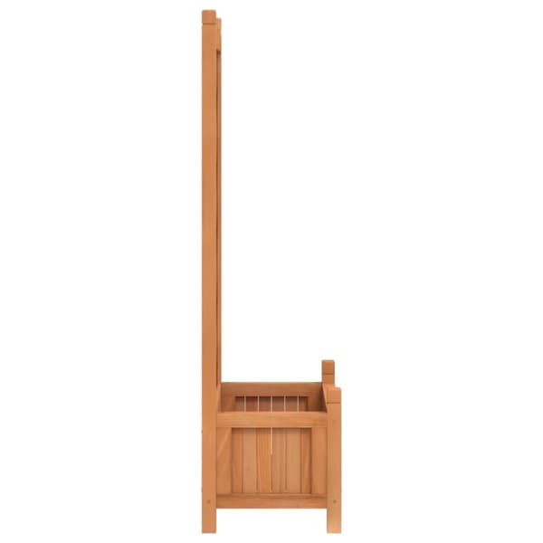 vidaXL plantekasse med espalier massivt grantræ brun