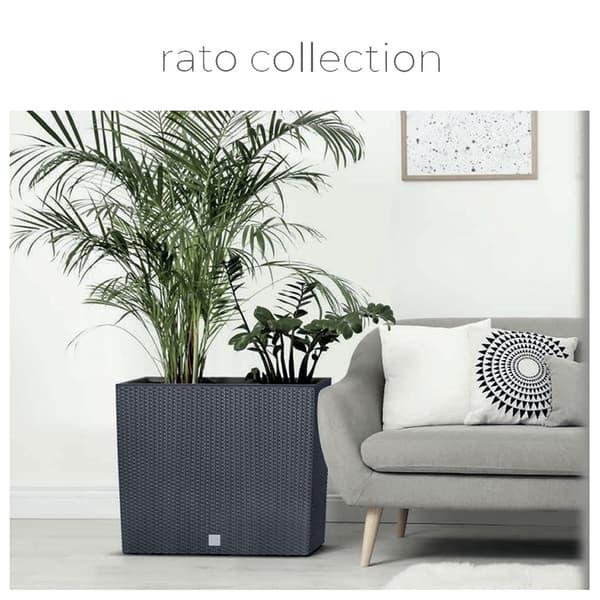 Prosperplast Blomsterkrukke 16l Rato Case Collection 58x18x49.8 Cm Grå