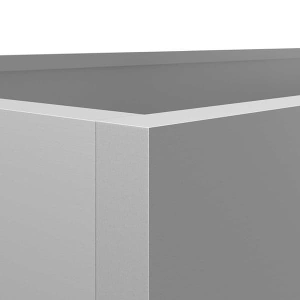 vidaXL Kukkalaatikko hopea 62x47x46 cm galvanoitu teräs