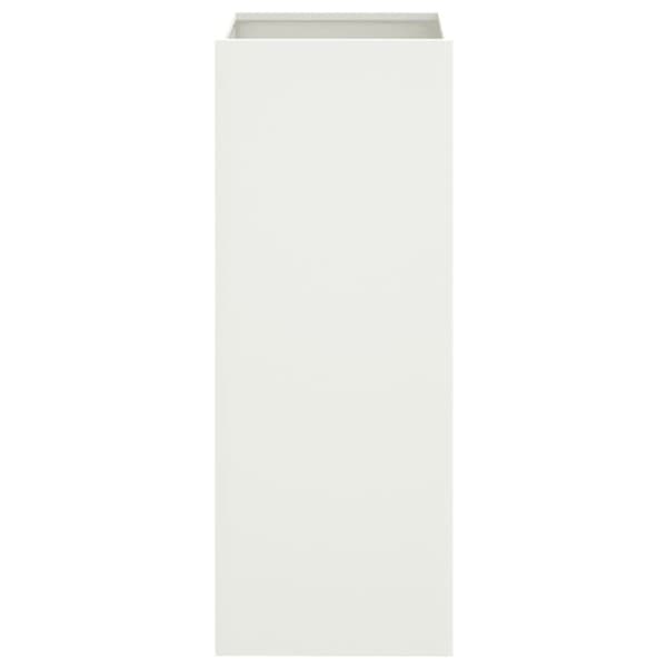vidaXL Odlingslåda vit 32x29x75 cm kallvalsat stål