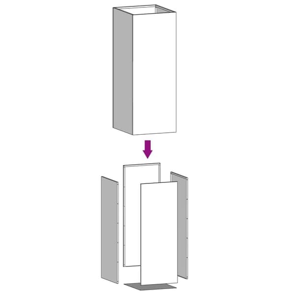 vidaXL Odlingslåda vit 32x29x75 cm kallvalsat stål