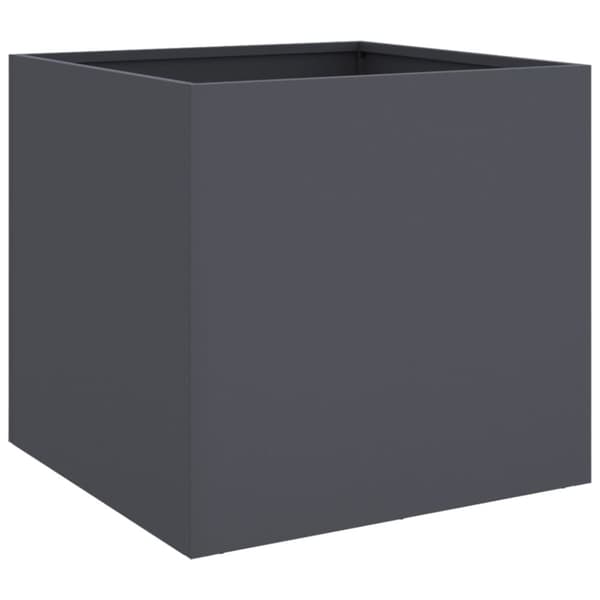 vidaXL Plantekasser 2 stk antrasitt 49x47x46 cm stål
