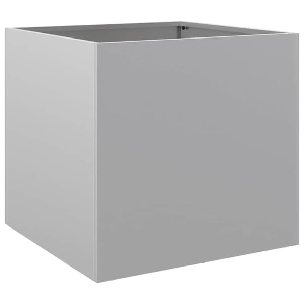 vidaXL plantekasser 2 stk. 42x40x39 cm galvaniseret stål sølvfarvet