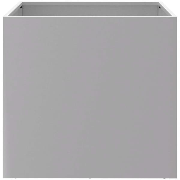 vidaXL plantekasser 2 stk. 42x40x39 cm galvaniseret stål sølvfarvet