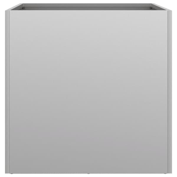 vidaXL plantekasser 2 stk. 42x40x39 cm galvaniseret stål sølvfarvet