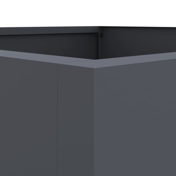 vidaXL Plantekasse antrasitt 52x48x75 cm stål
