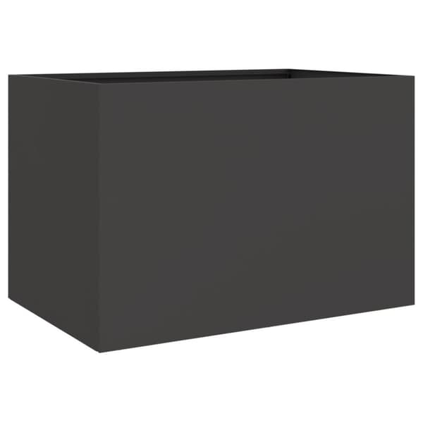 vidaXL Odlingslåda svart 62x40x39 cm stål