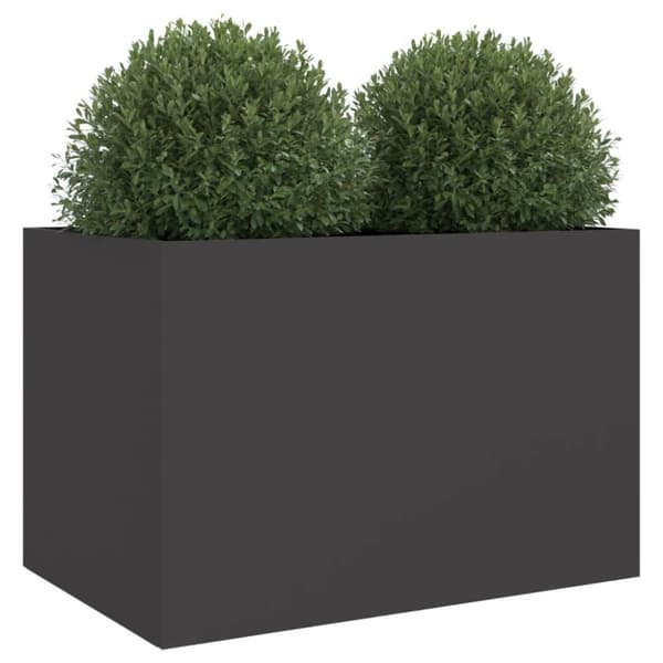 vidaXL Odlingslåda svart 62x40x39 cm stål