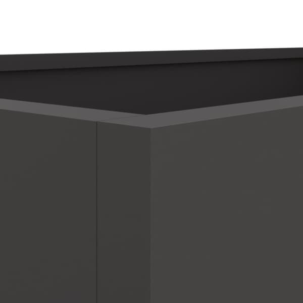vidaXL Odlingslåda svart 62x40x39 cm stål