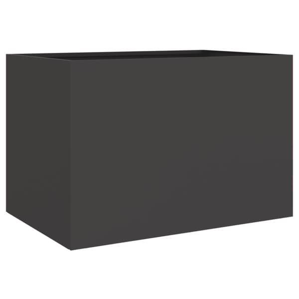 vidaXL plantekasse 62x40x39 cm stål sort