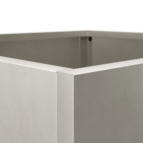 vidaXL Odlingslåda silver 32x30x29 cm rostfritt stål