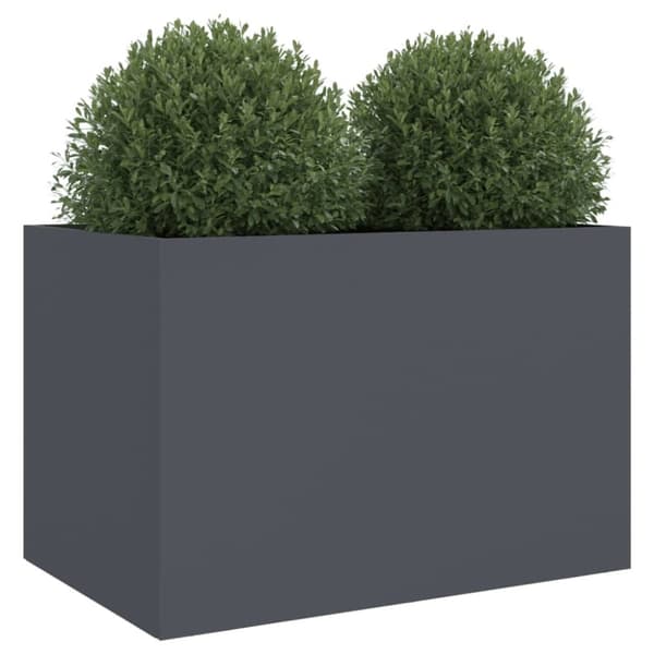 vidaXL Plantekasse antrasitt 62x40x39 cm stål
