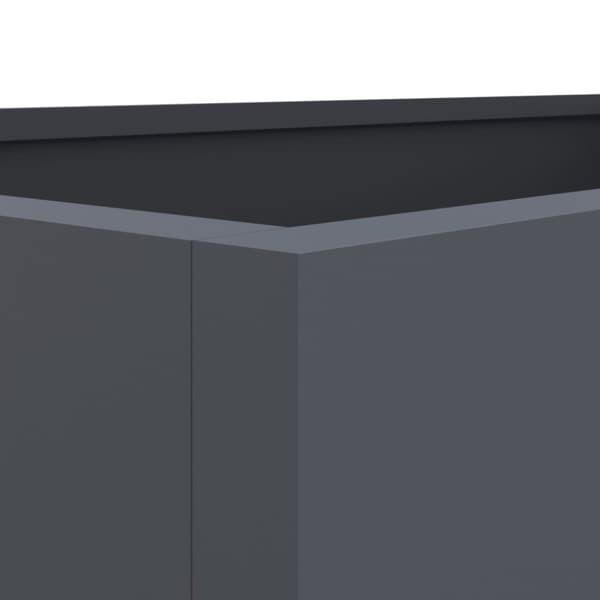 vidaXL Plantekasse antrasitt 62x40x39 cm stål