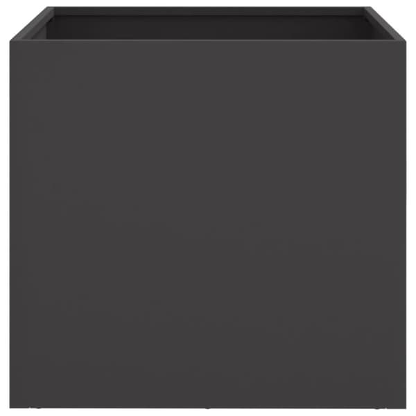 vidaXL plantekasser 2 stk. 49x47x46 cm koldvalset stål sort