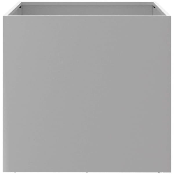 vidaXL plantekasse 42x40x39 cm galvaniseret stål sølvfarvet