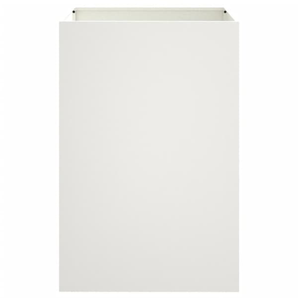 vidaXL Odlingslåda vit 52x48x75 cm stål