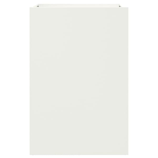vidaXL Odlingslåda vit 52x48x75 cm stål