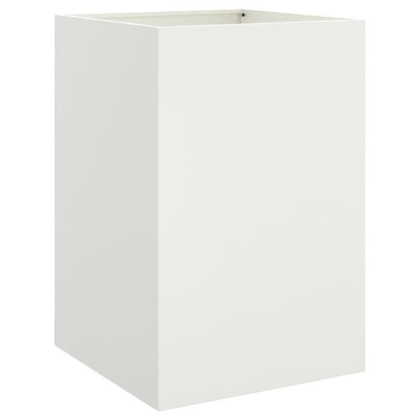 vidaXL Odlingslåda vit 52x48x75 cm stål