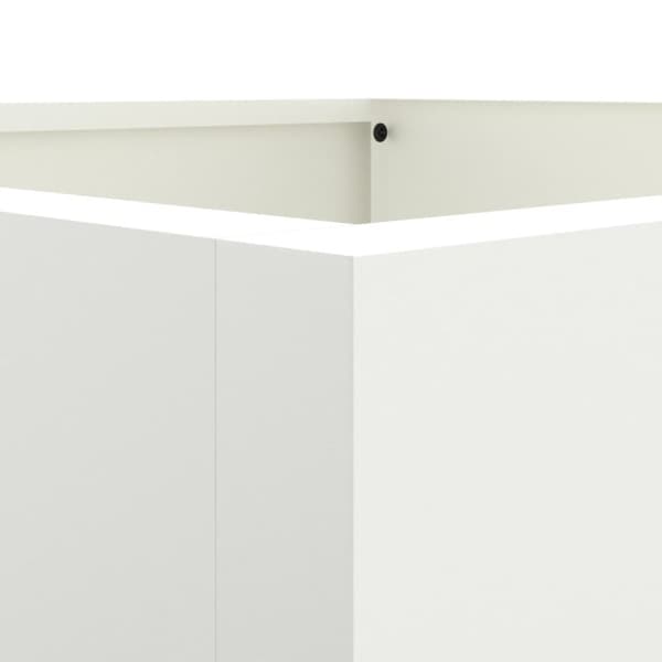 vidaXL Odlingslåda vit 52x48x75 cm stål