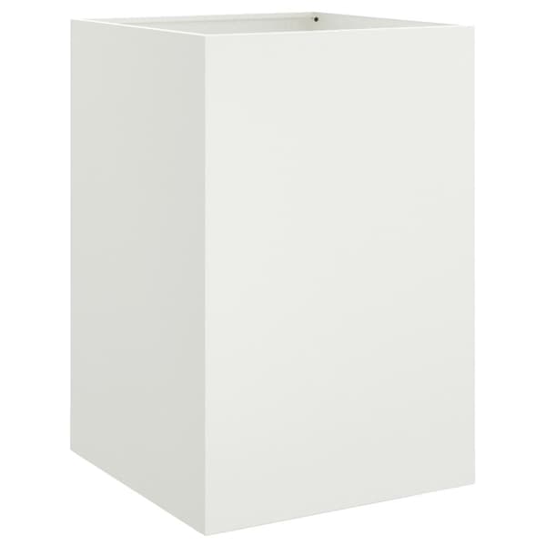 vidaXL Odlingslåda vit 52x48x75 cm stål
