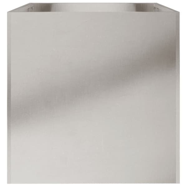 vidaXL Plantekasse sølv 62x40x39 cm rustfritt stål