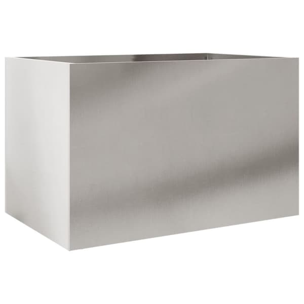 vidaXL Plantekasse sølv 62x40x39 cm rustfritt stål