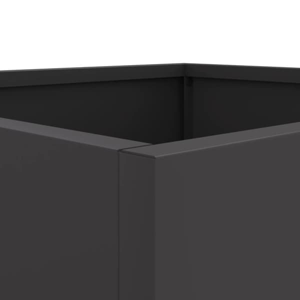 vidaXL plantekasse 49x47x46 cm stål sort