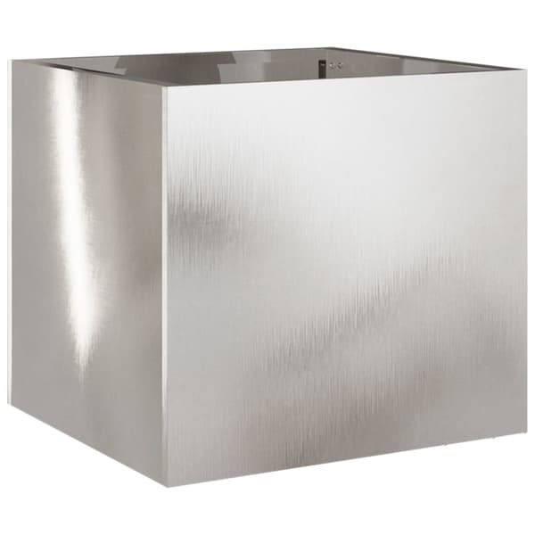 vidaXL Plantekasser 2 stk sølv 32x30x29 cm rustfritt stål