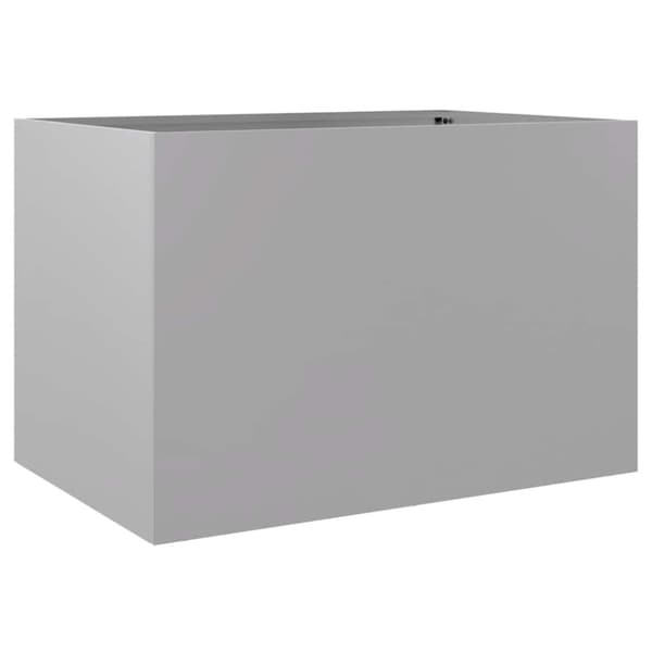 vidaXL plantekasse 62x40x39 cm galvaniseret stål sølvfarvet