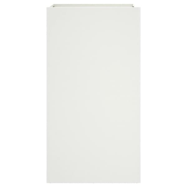 vidaXL Odlingslåda vit 42x38x75 cm kallvalsat stål