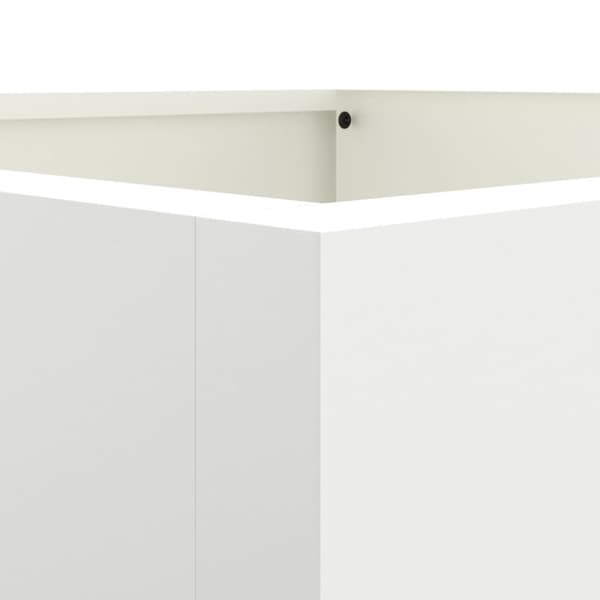 vidaXL Odlingslåda vit 42x38x75 cm kallvalsat stål