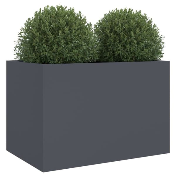 vidaXL Plantekasse antrasitt 62x47x46 cm stål