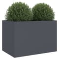 Miniatyrbilde 5 av 11: vidaXL Plantekasse antrasitt 62x47x46 cm stål