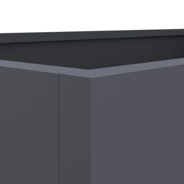 vidaXL Plantekasse antrasitt 62x47x46 cm stål