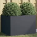 Miniatyrbilde 2 av 11: vidaXL Plantekasse antrasitt 62x47x46 cm stål