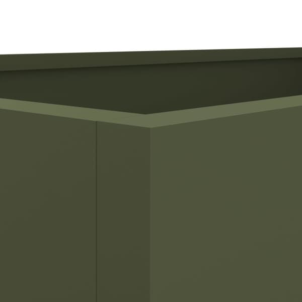 vidaXL Plantekasse olivengrønn 62x40x39 cm stål