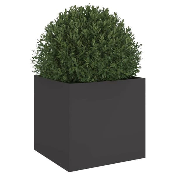 vidaXL Plantekasse svart 42x40x39 cm stål