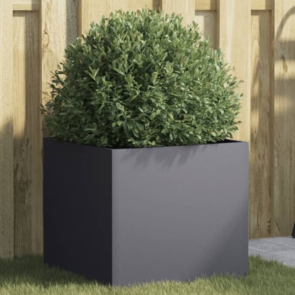 vidaXL plantekasse 42x40x39 cm stål antracitgrå