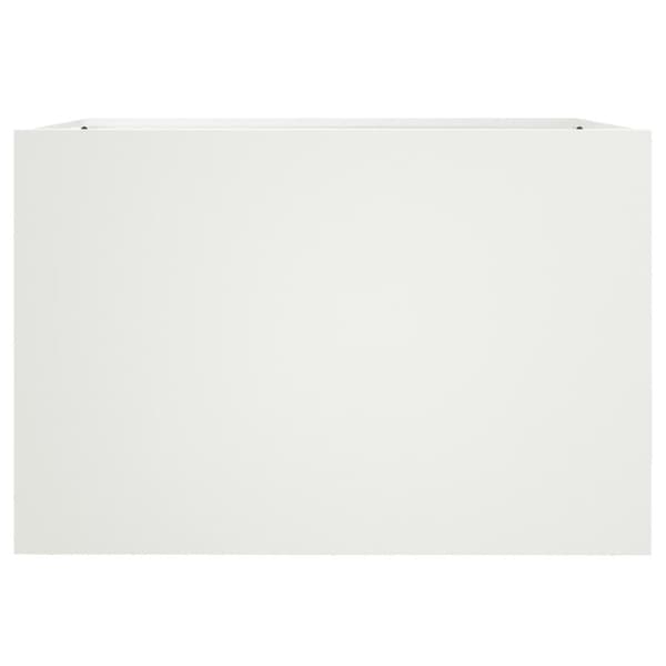 vidaXL Odlingslåda vit 62x40x39 cm stål
