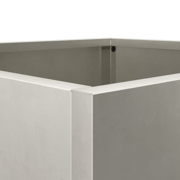 vidaXL plantekasser 2 stk. 42x40x39 cm rustfrit stål sølvfarvet
